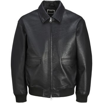 Jack & Jones Cazadora 12262062 JCOCLEAR PU BOMBER JACKET BLACK para hombre