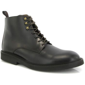 Atlanta Mocassin Botines Botas con cordones en piel pull up para hombre