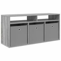 mueble bajo con cajon gris sonoma 102 x 32 x 485 cm vidaxl