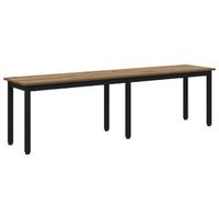 banco roble artisan 160 x 35 x 45 cm madera de ingenieria vidaxl