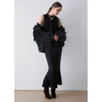 liu jo falda falda falda midi de punto para mujer