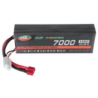 bateria lipo xf power 74v 7000mah 100c 2s con conector t deans para coche rc