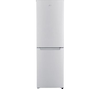 LOGIK LFF55S18 50/50 Fridge Freezer - Silver, Silver