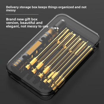 Destornillador magnético DGEV4-1 con llave hexagonal de cambio rápido de 1.5, 2, 2.5 y 3.0 mm para reparación de drones, coches RC, barcos y vehículos de pista.