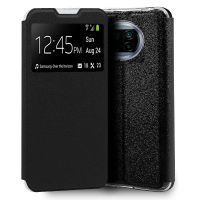 cool funda flip cover liso negro para xiaomi mi 10t lite