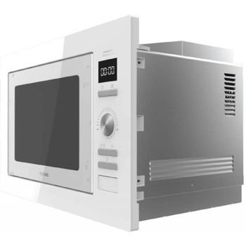Cecotec Microondas encastrable Digital GrandHeat 2590 Built-In White. Potencia 900 W, Integrable, 25 litros, Grill 1000 W