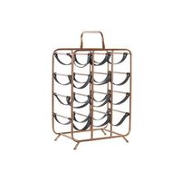 botellero metal pu 37x235x54 cobrizo