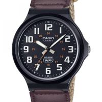 reloj deportivo militar hombre casio mw-240b-5bv 436mm 50m wr correa de tela