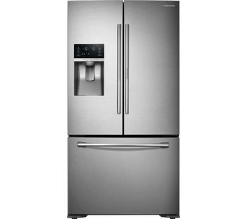 SAMSUNG Food ShowCase American-Style Stainless Steel Fridge Freezer RF23HTEDBSR/EU, Blue