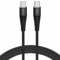 cable usb c savio cl-160 2 m 100w carga rapida y datos negro