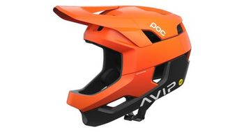 Casco poc otocon race mips naranja negro mate