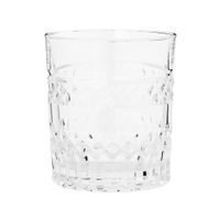 vaso de vidrio tallado