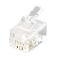 conector rj-11 4p4c transparente equip 121111 kit 100 unidades