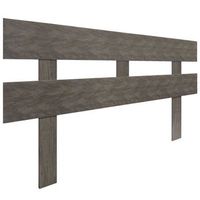 dhome cabecero roble amazonas 160cm horizontal estilo valla con patas madera reciclada dm herrajes incluidos 160cm horizontal valla roble amazonas