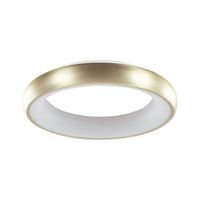 lampara de techo led de metal dorado blanco sintetico moderno ataran