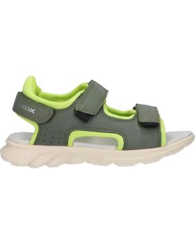 de GEOX J45F1A 015ME J SANDAL AIRADYUM C0914 MILITARY-LIME