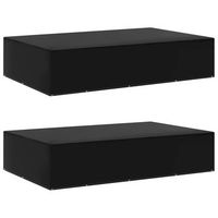 fundas de muebles de jardin 2 uds  cubiertas muebles jardin 12 ojales 325x205x70 cm cfw10556