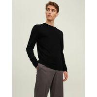 jack  jones jersey 12216817 merino crew-black para hombre