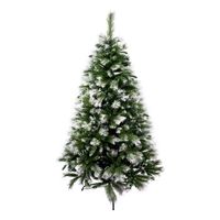 solagua arbol de navidad artificial extra relleno nevado 180cm 690 ramas arbol con hojas combinadas pinones y soporte metalico diametro 95cm