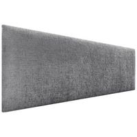 dhome cabecero de lana natural 160x60cm para camas 150160 - gris