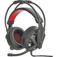 trust gxt 353 diadema negro rojo auricular con mi