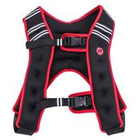 chaleco pesas 10kg negrorojo 43xa 80 cm neopreno ecd germany