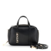 minibolso con letras metalicas black