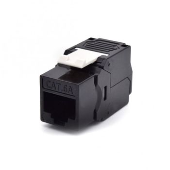 WP Módulo Keystone sin Blindaje ToolFree Cat 6A Negro