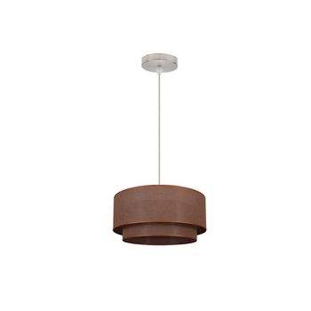 Colgante doble 1l. marron/marron cilind regx35x35