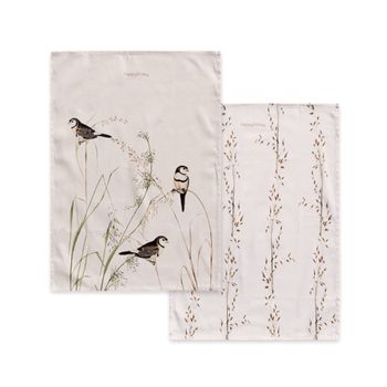 Happy birds Paño de cocina 2 ud 70x50 cm