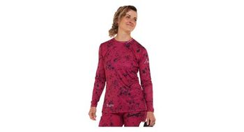 Maillot race de manga larga para mujer rojo