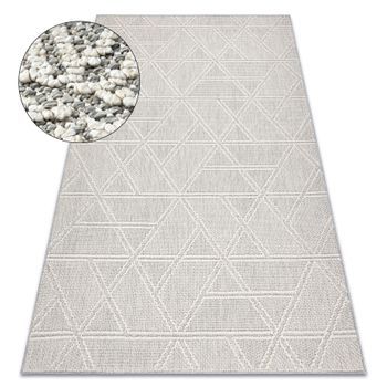 Alfombra Jersey 19241 Gris - Rombos, Geométrico Estructural, Lazo Boh 160x220 Cm