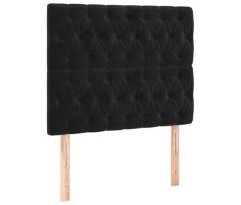 Vidaxl cabecero terciopelo negro 100x7x118/128 cm