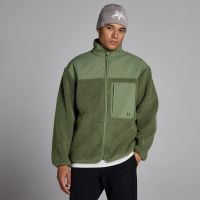 forro polar borg para hombre de mp - oliva lavado - xxl