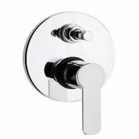 mezclador empotrado para ducha con desviador  nora
