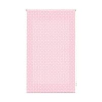 estor enrollable premium - estor enrollable tamano 120x250 - estor premium color rosa con motas blancas  blindecor