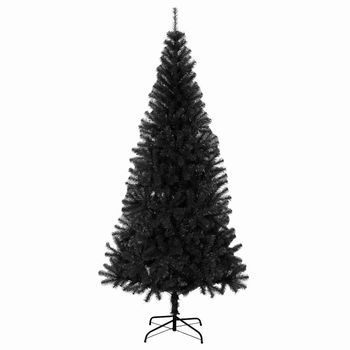 Árbol De Navidad | Decoraciones De Navidad Artificial Con Soporte Pvc Negro 240 Cm