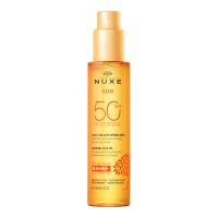 nuxe face and body tanning sun oil high protection spf 50 150ml
