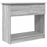 mesa consola con cajones sonoma gris 855x385x745 cm