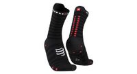 par de calcetines compressport pro racing v4 0 ultralight run high black