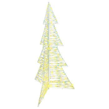 Árbol De Navidad 240 Led Blanco Cálido 180 Cm Pet Vidaxl