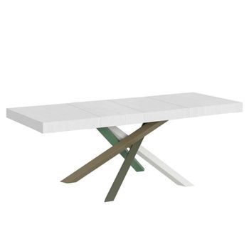 Mesa Extensible 200/460x90 Cm Volantis Premium Patas Fresno Blanco Multicolor 4/a
