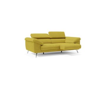 Donatello sofá con reposabrazos con arcón en tejido desmontable 183 cm amarillo