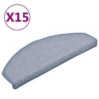 alfombras de peldanos de escalera 15 uds  alfombras de escalera  tapetes de escalera gris azul 65x24x4 cm