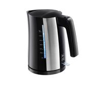 hervidor y tetera electrica melitta look aqua ii black eu negroplateado acero inoxidable 2400 w 17 l