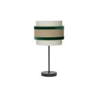 lampara de sobremesa cornalina pequena o18x47cm 1xe14 bombilla no incluida color beige y verde