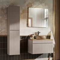 conjunto mueble lavabo individual tableros mdf y laminados cachemira