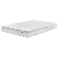 colchon de muelles embolsados tejido de bambu blanco 180 x 200 cm 5 zonas medio firme funda extraible luxus