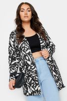 limited collection blazer blanco y negro estampado abstracto mujer curvy y tallas grandes limited collection