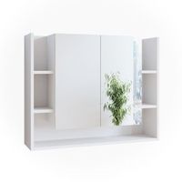 armario con espejo para bano elira 802 x 64 cm vicco